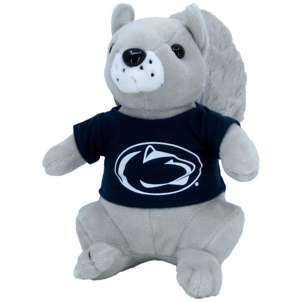plush nutty bunch gray squirrel with Penn State t-shirt